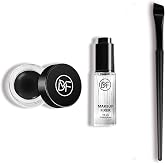 Cosmetics Pigment Activator,Makeup Mixing Liquid Eyeliner Gel Set,Long Lasting Waterproof High-Intensity Pigments Smudge-Proof Eye Liner Gel,Makeup Mixing Liquid With Long Eyeliner Brush Set