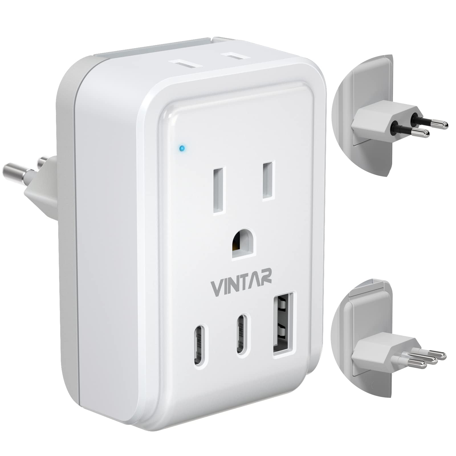 European Travel Plug Adapter Kit, VINTAR