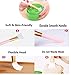 Lemoncy 2 pc Silicone Facial Mask Brush Hairless Face Mask Brush Makeup Applicator Brush Mask Mud Brush Tools Mask Applicator Makeup Cosmetic Brush for Facial Eye Body Mask DIY Needs