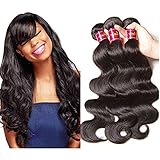 UNice 7A Grade Brazilian Body Wave Virgin Hair 3 Bundles 100% Human Hair Weft Extensions Natural Color 95-100g/piece