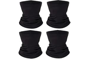 NOVAWO 6-10 Years Kids Balaclavas Breathable Face Cover Stretchable Neck Gaiter Tube Sun Protection Bandanas for Girls Boys