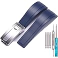 MCXGL Rubber Watch Band Compatible with Rolex Yacht Master Oysterflex Submariner GMT Daytona 20mm Strap Waterproof Bracelet Watch accessories