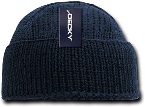 Ponce New Decky Sailor Navy Fisherman Beanie Beanies Warm Winter Thick Knitted Acrylic