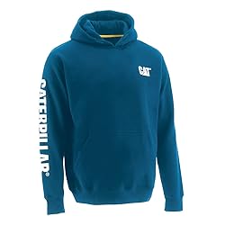 Cat Men's Trademark Banner Hoodies Featuring Logo