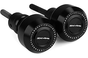 Mokiton Motorcycle Frame Sliders Crash Bar Protector Compatible with Ninja ZX4R ZX4RR 2023 2024 2025 | No Cut Kits Engine Fairing Guard Falling Protection ZX-4R ZX-4RR Accessories (Black-1)