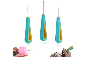 LQMBABY 3-Piece Wick Punch Set - Round Hole Candle Wick Needles for Moulds & Silicone Molds, DIY Candle Making Tools (Blue-3 Pcs)