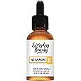 Pure Vitamin E Oil - D-Alpha Tocopherol 100% Pure & All Natural 2.02 Fl Oz Glass Bottle & Dropper 42,500 IU per oz - Thick, Amber Color, Nutty Aroma From Wheat Germ - Face Body Hair