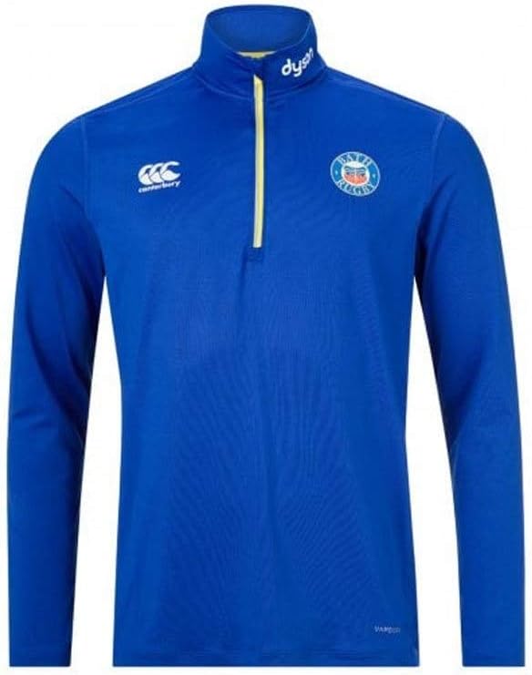 Canterbury Bath 2018/19 Poly First Layer Rugby Training Top - Surf The Web - Size XL Blue