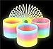 Rhode Island Novelty 80mm Glow in Dark Magic Coil Spng Pack of 10