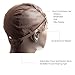 Bella Hair Glueless Wig Caps for Making Wigs with Combs and Adjustable Straps Swiss Lace Brown Medium Size