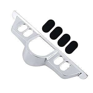 Aluminum Dash Switch Dash Panel Accent Bezel for Harley Davidson Touring Electra Street Glides Trikes (Black Insert Cover)