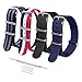 Ritche 4PC 22mm NATO Strap Nylon Watch Band Replacement Watch Bands for Men Women