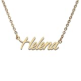Helena Name Tag Necklaces for Her His Friends