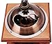 3E Home 23 - 2300 Hand Crank Manual Canister Stainless Steel Burr Coffee Grinder Mill,Stainless Steel Top and Solid Wood Body,4.5” x 4.5” x 8.2”, Brown