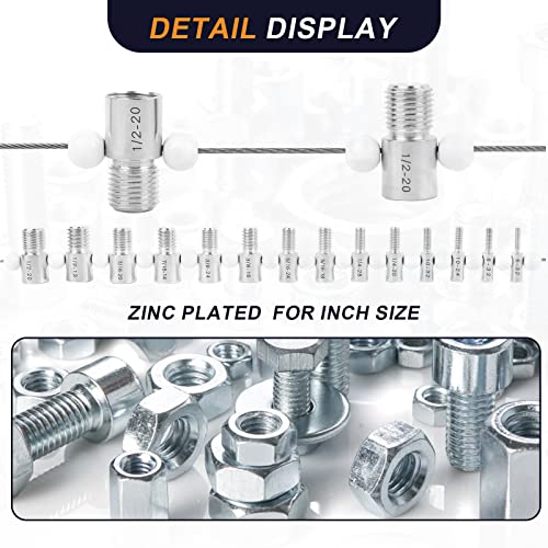 Stalye Nut & Bolt Thread Checker 26 Male/Female Gauges 14 Inch & 12
