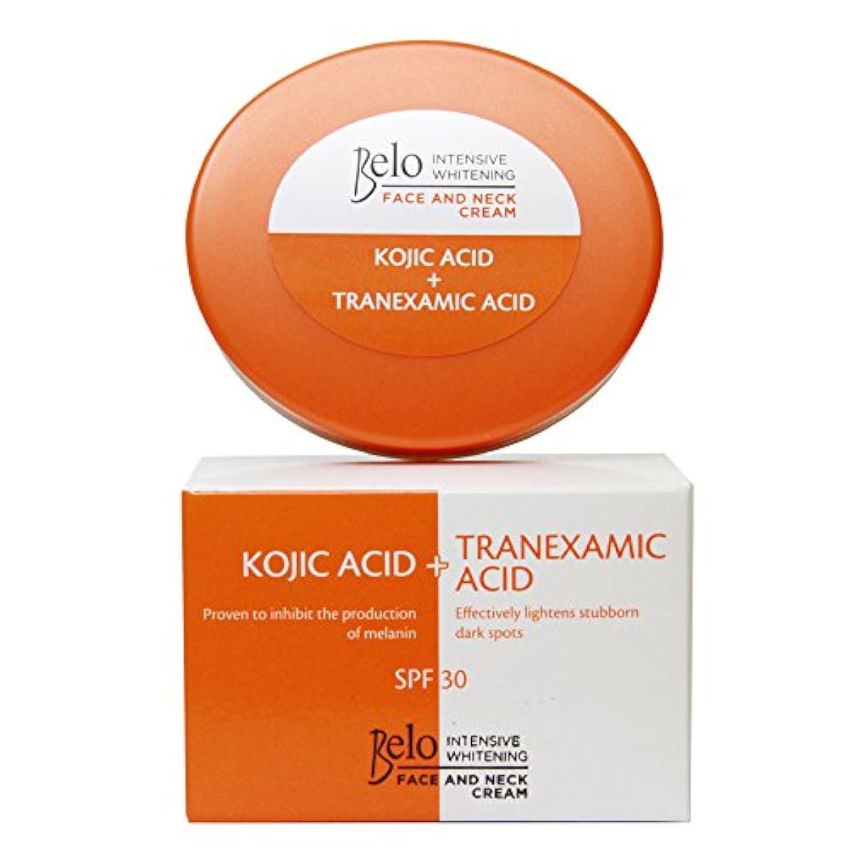 BELO Intensive Whitening Kojic Tranexamic Acid Face Neck Cream 50g SPF