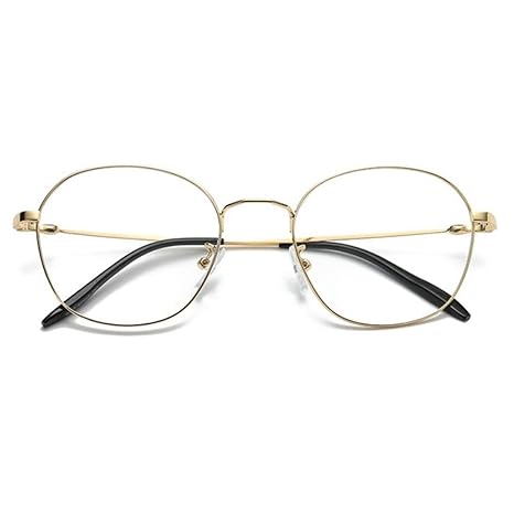 round eyeglasses gold
