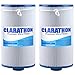 Clarathon 2 Replacement Filters for Lifesmart, Freeflow, AquaTerra, Hydromaster, Grandmaster, Simplicity, Bermuda Spas - 50SF [2-Pack]