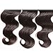 Dinoce Body Wave Bundles Human Hair Body Wave 100% Unprocessed Virgin Hair Weave 3 Bundles Natural Color for Black Women ( 14 16 18 inch )