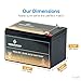 CB CHROMEBATTERY 12V 12AH Sealed Lead Acid (SLA) Rechargeable Battery - F2 Terminal - Deep Cycle Design - Replacement for Alarm Systems, Scooters, Emergency Lights, Toys, and More
