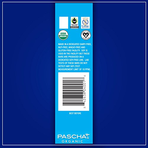 Pascha Organic Vegan Rice Milk Chocolate Bar, 46% Cacao, 1.1 Ounce (Pack of 15) - Thumbnail 5