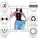 Junlan Women Neoprene Weight Loss Top Hot Sweat Workout T Shirt Body Shaper Sauna Suit Fat Burner Slimming Shapewear Training (Sauna Suit Black, L)