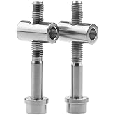 Wanyifa Titanium Ti M5 X 40mm Seat Post Bolt Nut Washer (Normal Titanium) | for Easton Ec90 Ec70 Zero Seatpost
