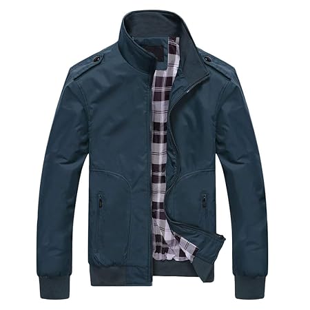 TWBB Herren PU Leder Jacke mit Fleecefutter Slim Fit Vintage Klassisch Blusen Jacket Lederjacke Windbreaker Mit Reißverschlus
