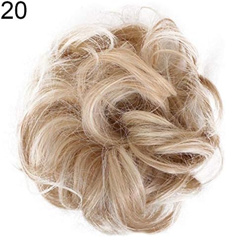 Fashion Women Hair Bun Extensions Hair Scrunchies Donut Hair Extensions Synthetic Wavy Updo Scrunchy Hairpieces Messy Hair Bun Chignons Black Brown Blonde for Hair Decoratio -Assorted Colors 20#