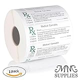 (1-48 Pack) Medical Marijuana Labels - 1000 Piece Roll 2018 Medical Cannabis Labels |Dispensary Labels California Medical Marijuana Compliant Labels Weed Labels Rx Labels MM SUPPLIES (1 Pack)