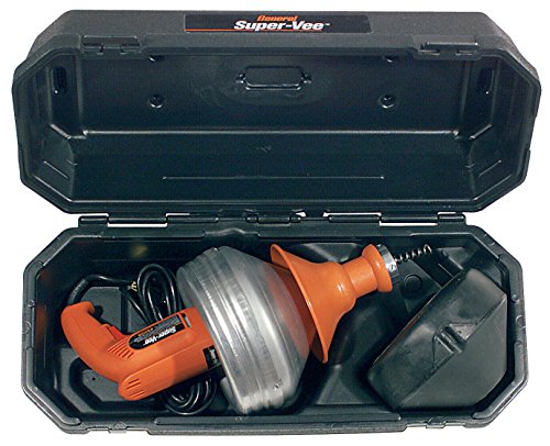 General Pipe Cleaners SV-A-WC Super Vee Drain Cleaner Basic Unit with 25' x 1/4" and 25' x 3/8" Cables, Small