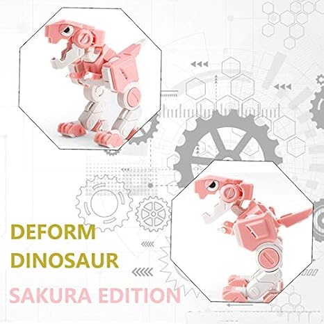 Amazon Co Jp 三井 減圧キューブマジックキューブ変換ガレージキット恐竜可変形トランスフォーム動物4 4 4モデルのおもちゃ 色 Pink ホーム キッチン