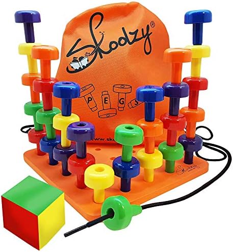 Skoolzy Peg Board Set - Montessori Toys 