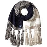 Calvin Klein Women's Marled Colorblock Tassle Scarf