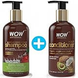 COMBO: WOW Apple Cider Vinegar Shampoo (300 ml) + Wow Hair Conditioner (300ml) - Sulphate & Paraben Free (1 Pack) COMBO: WOW Apple Cider Vinegar Shampoo (300 ml) + Wow Hair Conditioner (300ml) - Sulphate & Paraben Free (1 Pack)
