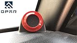 Opar Red A-Pillar Speaker Horn Cover Trim for 2007-2014 Jeep JK Wrangler Unlimited 4-Door - Set