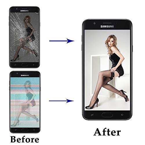 for Samsung Galaxy J7 2017 Screen Replacement Black,LCD Display Touch Screen Digitizer Assembly for J7 Prime 2017 J727 J727U SM-J727T1 J727R4 J727V J727P Sky Pro J7 2017 Perx 5.5",with Tools,Tape