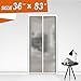 MAGZO Magnetic EVA Thermal Insulated Door Curtain, Fit Door Size 34 X 82 Inches, Heat Remaining for Winter, White