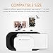 VR Headset 3D VR Glasses Lightweight Virtual Reality Headset with Adjustable Pupil and Focus Distance for IPhone 7 Plus, Samsung, HTC, Android Movies Games and any Phones with Screen 4