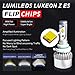 LASFIT LS Series 9006/HB4 LED Headlight Bulbs-LUMILEDS LUXEON Z ES Chips-90W 10000LM 6000K-Low Beam/Fog Light-2 Yr Warranty