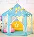 Monobeach Princess Castle Play Tent Kids Play House with Star Lights Girls Pink Play Tents Toy for Indoor & Outdoor Games