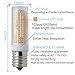XRZT E17 LED Bulb Microwave Oven Appliance Whirlpool Bulb, 8206232A 75W Halogen Bulbs Equivalent, Warm White 3000K Intermediate Base, Dimmable 2 Pack