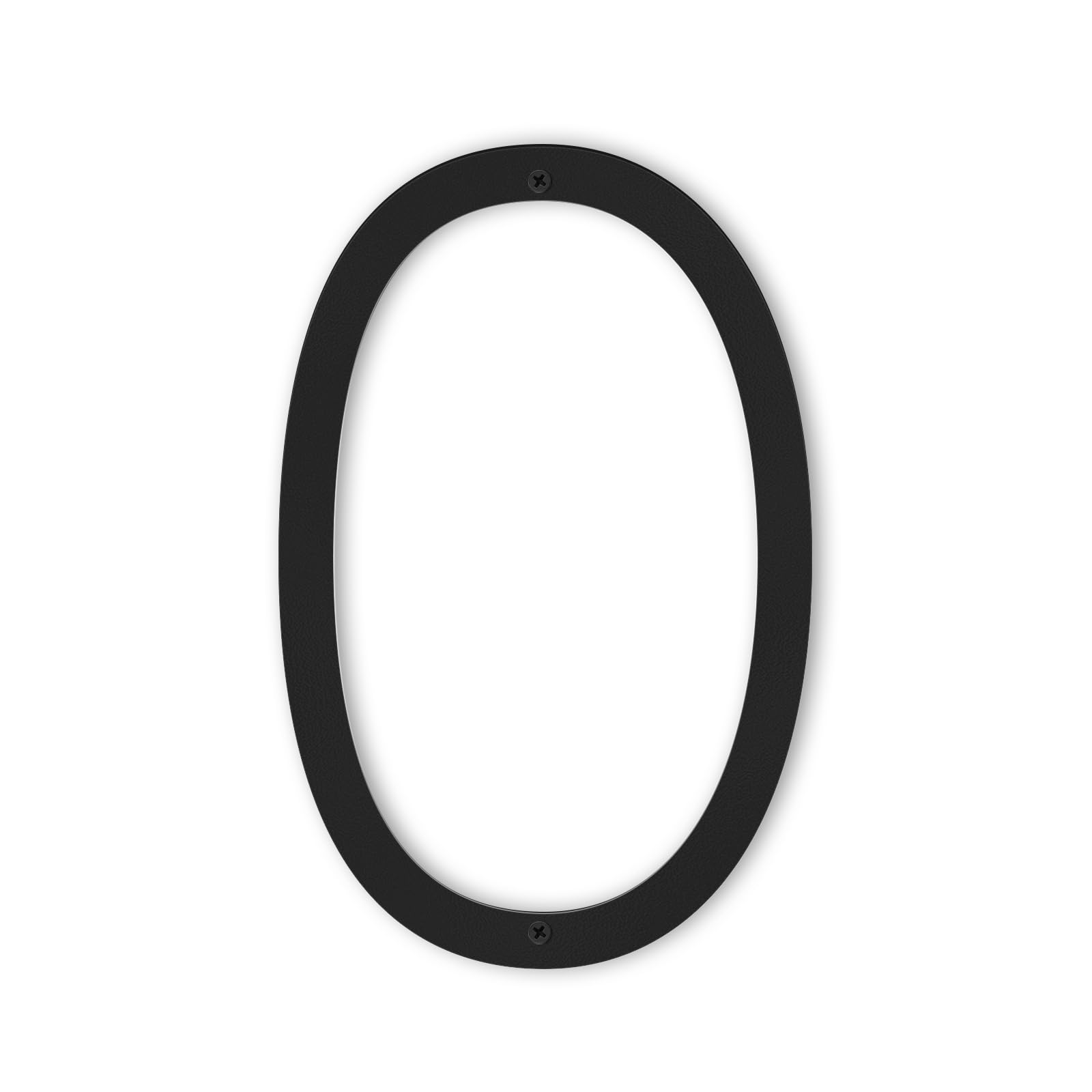Photo 1 of ziyue 12 Inches House Numbers for Outside Modern House Address Numbers Metal Floating Home Address Sign for Outdoor from 0-9, Black(0)