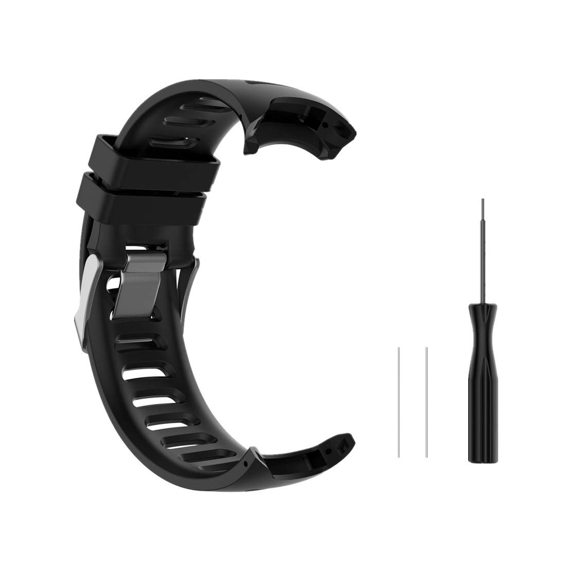 Huwokxix Watch Strap compatible with Garmin Forerunner 610/Approach S3,Adjustable Silicone Sports Strap Replacement Band for Garmin Forerunner 610/Approach S3 Smart Watch