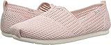 Skechers BOBS Women's Plush Lite-Peek Ballet Flat, Light Pink, 10 M US