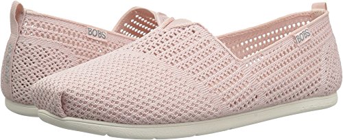 Skechers BOBS Women's Plush Lite-Peek Ballet Flat, Light Pink, 10 M US