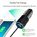 iPhone Car Charger, 4.8A Rapid USB Car Charger + Coiled Lightning Cable Compatible iPhone X/8/8 Plus/7/6s/6s Plus 5S 5 5C SE, iPad More