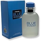 United Scents Blue Wonder For Men Eau de Parfum- 3.4 Fl Oz Fragrance - Top Notes: Grapefruit, Juniper and Bergamot