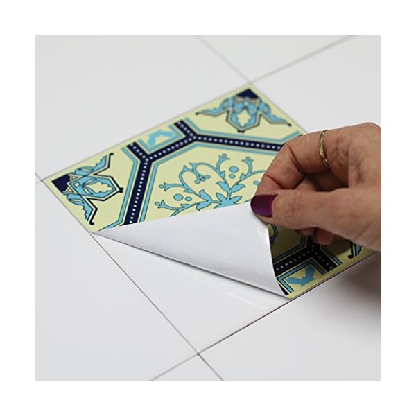 Wall Genie Tile Stickers x30 Pack, Self adhesive vinyl, 150mm x 150mm