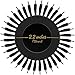 Xtava 55mm Natural Double Bristle Round Brush - Professional Soft Boar Bristle Brush for Women with Fine Thick or Curly Hair - Ideal for Blow Drying, Detangling, Volumizing, and Hair Styling